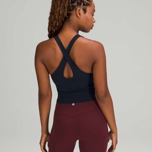 NWT Lululemon Key to Balance Cropped Tank True Navy size 4